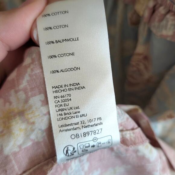 Free People Women's Bluebell Mixed Print Cotton Maxi Dress Antique Combo Size S - Picture 12 of 15